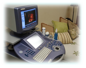 3D ultrasound machine setup